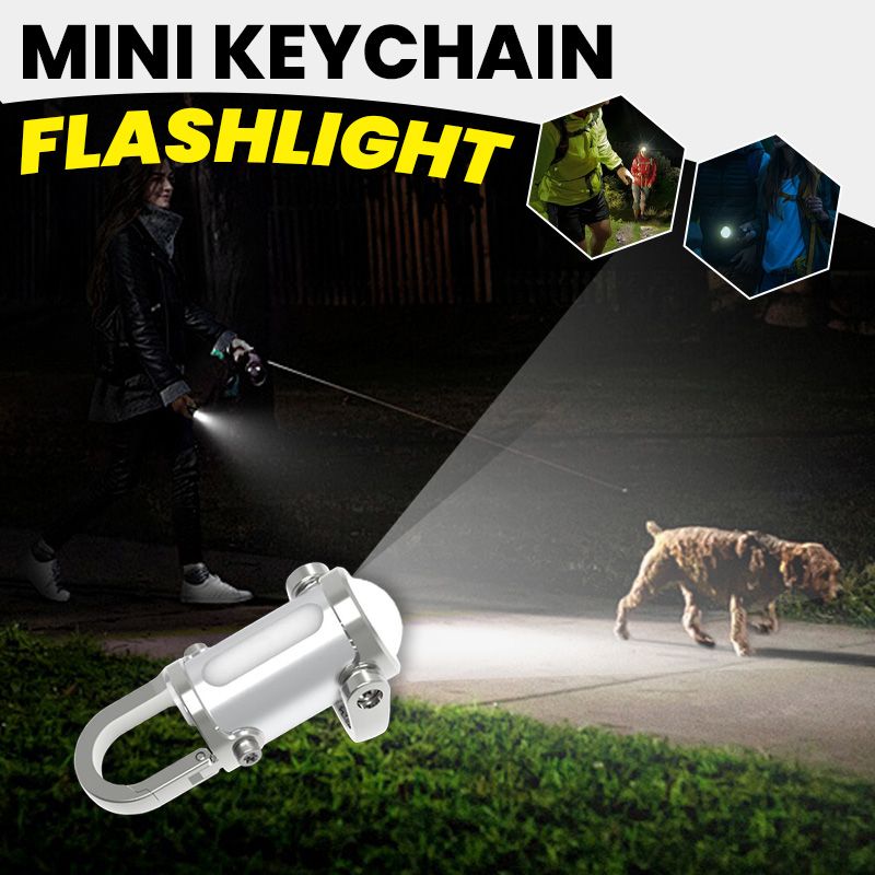 1200LM Super Bright Mini Keychain Flashlight, 2025 New Waterproof Keychain Flashlight, 3 in 1