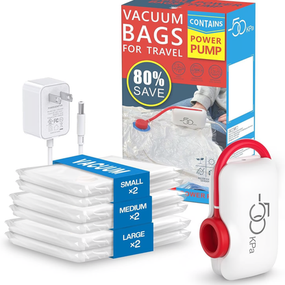 🔥USB Electric Pump + Vacuum Compression Bags