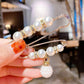 ✨Pearl Brooch Pins,Safety Pins for Clothing Dress pants skirt Cardigan Collar，Faux Pearl Rhinestones Brooches for Women Girls Pants Extender Safety Pins