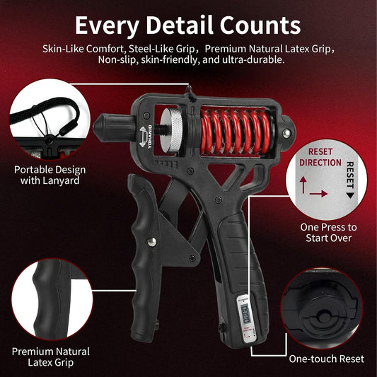 💪✨ LIMITED-TIME 50% OFF! Adjustable Hand Grip Strengthener — 5–165KG Resistance 🔧