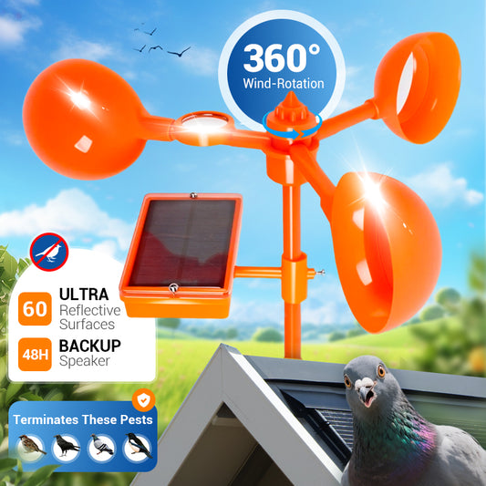 Bird Scare Reflector & Wind Spinner with Sound