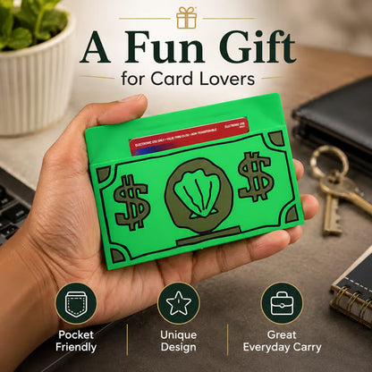 💸 The hilarious card holder shaped like a wad of cash that will get everyone talking 🧽✨