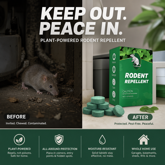 🥳2026 HOT SALE🥳💞50K+ SOLD!🏠🛡️ 50% OFF! All‑Pest Repellent – Safe for pets & wildlife. No poisons, just effective. Use indoors & out. 🐾✅