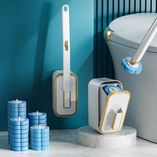 🔥NEW YEAR SALE $10.99!!⚡50K+ SOLD!🚽💦Disposable Replacement Wall-Mounted Innovative Toilet Brush Set✨