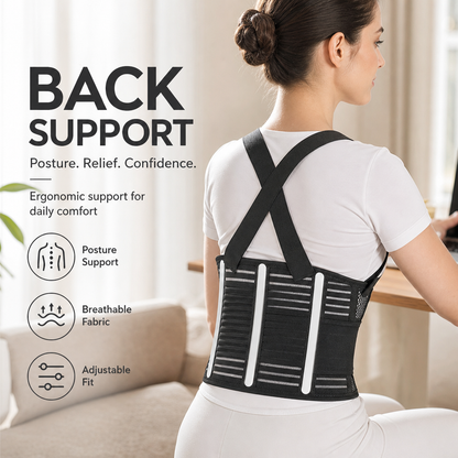 🏆🎁💖 Breathable Posture Corrector - Back Pain Relief & Tummy Control