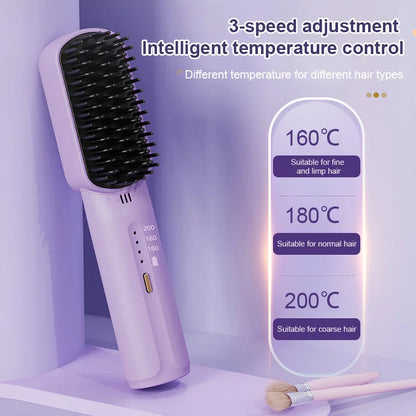 💥Limited time 49% off🔥Portable Cordless Mini Hair Straightening Comb