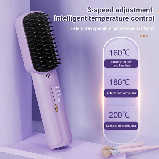 💥Limited time 49% off🔥Portable Cordless Mini Hair Straightening Comb