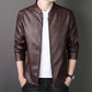 🔥Clearance Sale🔥Men's Stand Collar Faux Leather Jacket