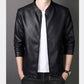 🔥Clearance Sale🔥Men's Stand Collar Faux Leather Jacket