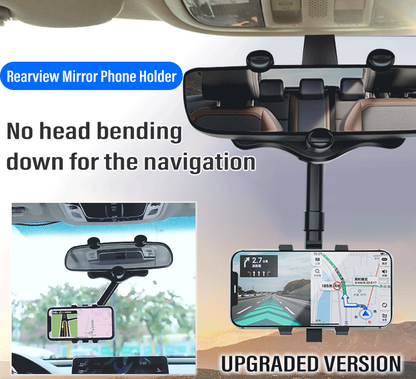 Earview mirror car-mounted phone holder