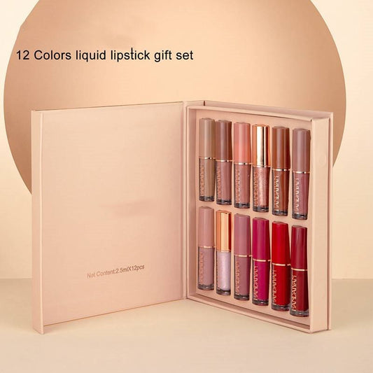 12 Colors Liquid Lipstick Gift Set