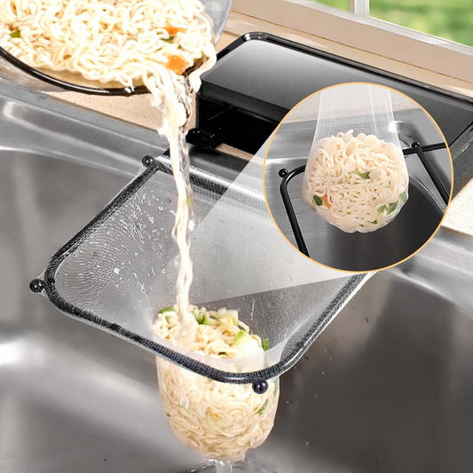 Folding Sink Strainer Holder for Kitchen Waste