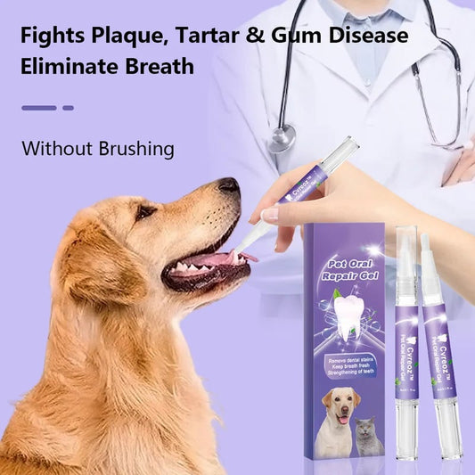 Repair gel for the oral health of pets