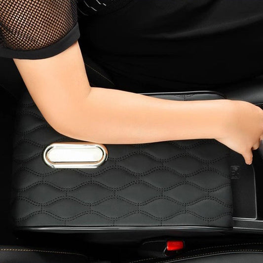 Car Armrest Cushion Pad with Tissue Box