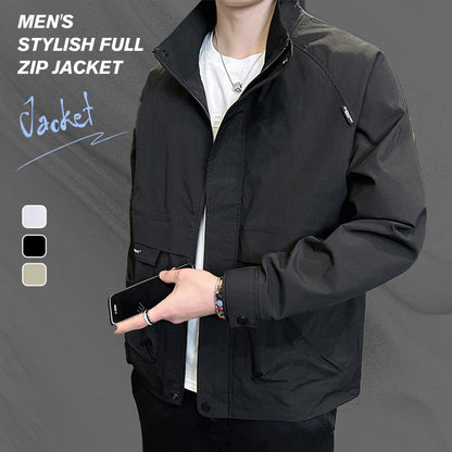 💥Christmas Special Offer💥Men's Stylish Full Zip Jacket with Pockets