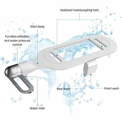 Bathroom Non Electric Dual Nozzle Bidet Toilet Washer Bidet Hygienic Self Washing Bidet