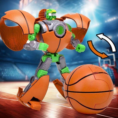 Transforming Robot Toy in Sport Ball Shape