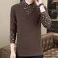 Men's Casual Warm Long Sleeve Faux Two-Piece Top