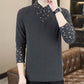 Men's Casual Warm Long Sleeve Faux Two-Piece Top
