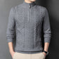 Men's Warm Quarter Zip Knit Sweater