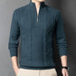 Men's Warm Quarter Zip Knit Sweater