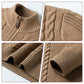 Men's Warm Quarter Zip Knit Sweater