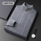 Men's Warm Quarter Zip Knit Sweater