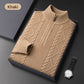 Men's Warm Quarter Zip Knit Sweater
