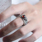 Wealth in Hand! Lucky Pixiu Open Ring with Gem Embellishment