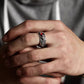 Wealth in Hand! Lucky Pixiu Open Ring with Gem Embellishment