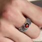 Wealth in Hand! Lucky Pixiu Open Ring with Gem Embellishment