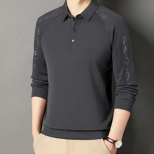 Men's Padded Solid Color Long Sleeve Top
