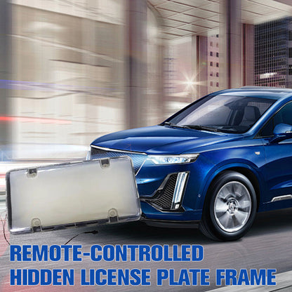 Remote-Controlled Hidden License Plate Frame