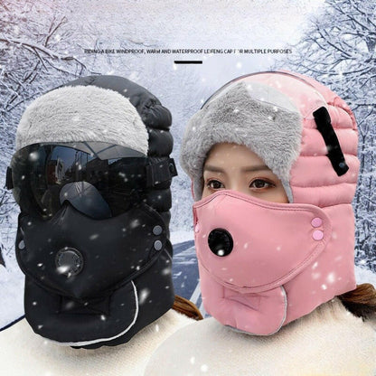 Thermal Hat with Detachable Breathing-Valve Mask