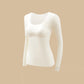 Women's Seamless Thermal Top with Built-In Bra