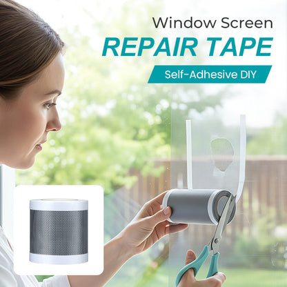 🔥 Self-Adhesive DIY Window Screen Repair Tape – Quick Fix for Holes & Tears, Easy No-Tool Repair