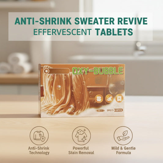 ✨Buy 1 Get 1 Free🧶 Sweater Revive Effervescent Tablets – Anti-Shrink, Restores Softness & Safe for Colors 🧺