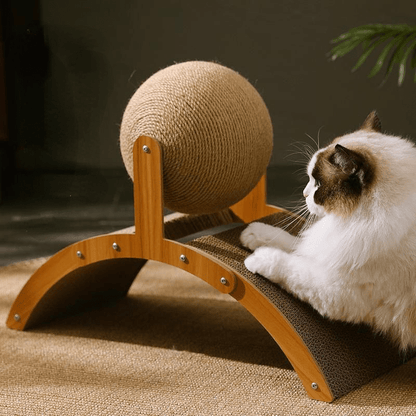 🎉 2026 Sale — Over 25100 Sold!💞 Natural Sisal Cat Scratching Ball‑Durable 🐱