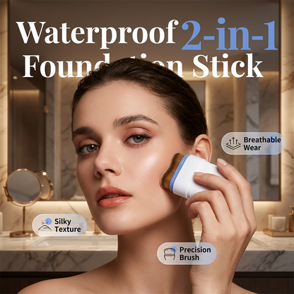 Waterproof 2-In-1 Foundation Stick