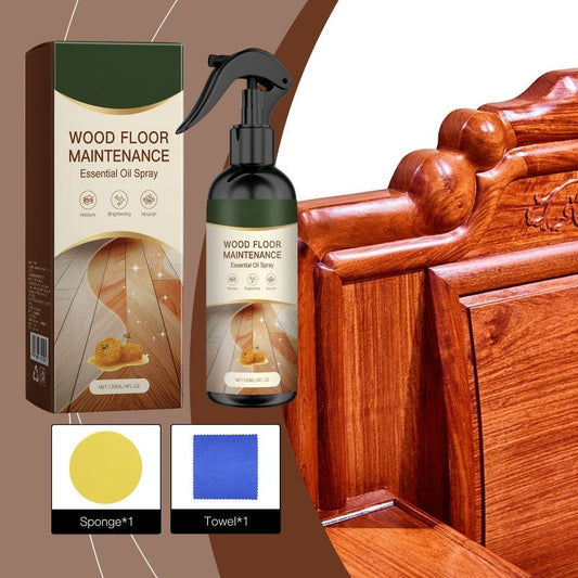 🏆 Last Day Special Didcount Buy 2 Get 1 Free🎁Natural Beeswax Wood Floor Maintenance Renewal Spray