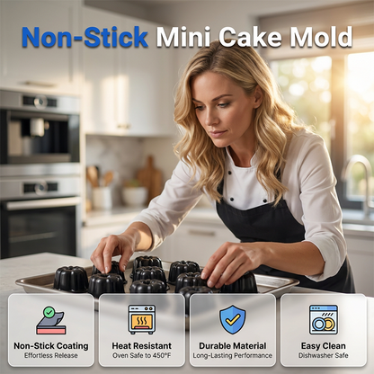 🥳HOT SALE! Carbon Steel Mini Pumpkin-Shaped Cake Mold✨