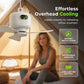 🌀 LIMITED-TIME 50% OFF! ✨ Rechargeable Ceiling Fan with LED Light – 8000mAh Battery, Remote Control, Quiet Motor 🏠