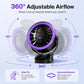 Portable USB Fan with Digital Display