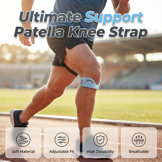 🔥Limited Time Promotion 50% OFF🔥Silicone Knee Patella Strap – Shock-Absorbing & Breathable Support🦵