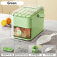 Press-Type Ice Cube Maker with Storage Bin