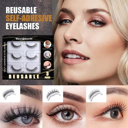 🔥2026 Hot Sale 50% OFF✨⚡ 50K+ SOLD! 🎁Reusable Self-Adhesive False Eyelashes