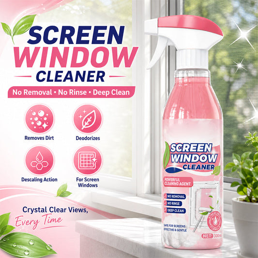 Multi-Use No-Removal Screen Window Cleaner Spray