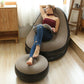 🛋️🎁 50% OFF! Never sit uncomfortably again – this inflatable beanbag with footrest and electric pump is ready in under 2 minutes. Supports up to 150 kg; velvety-soft PVC!
