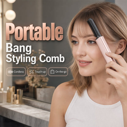 🎉 2026 Sale — Over 18,000 Sold! ✨ Portable Wireless Mini Hair Styler – Tame Flyaways & Frizz in Seconds – Perfect for Bang Touch-Ups On the Go! 💇‍♀️
