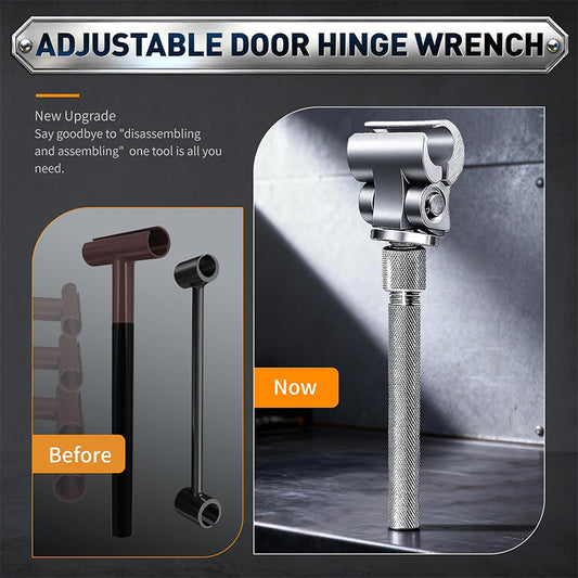 🔧 Universal Adjustable Door Hinge Wrench ——  Multi-Size Hinge Adjustment Tool Fits 0.3"-1" (8-25mm) Hinges | Heavy-Duty Carbon/Forged Steel